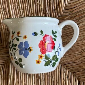 Winterling West Germany Vintage Creamer Handled Coffee Pitcher Handpainted